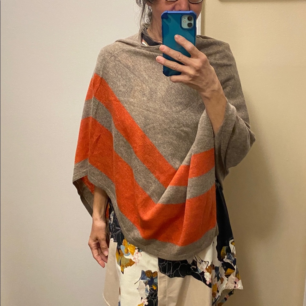 Celeste Cashmere Mix Striped Shawl - Picture 2 of 4